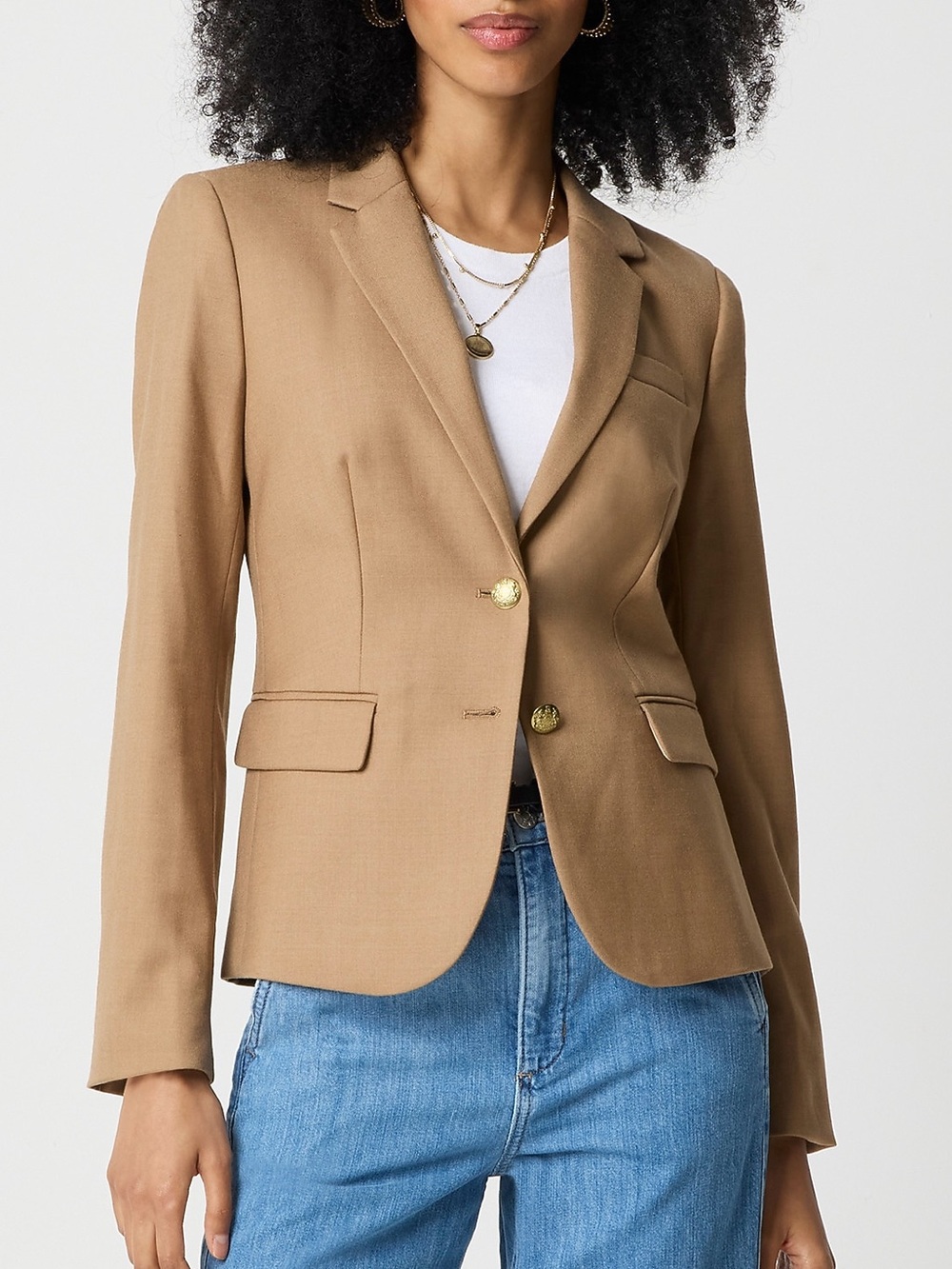 JCREW SZ 24 Original schoolboy blazer camel